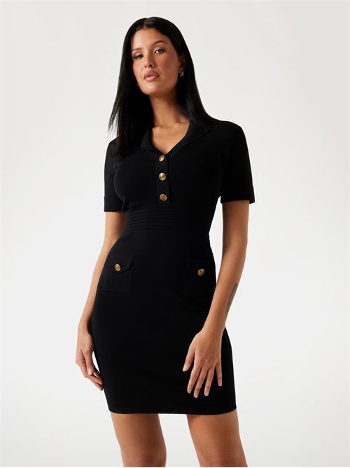 Vestito bodycon mini maglia GUESS | W5YK29Z0130/JBLK